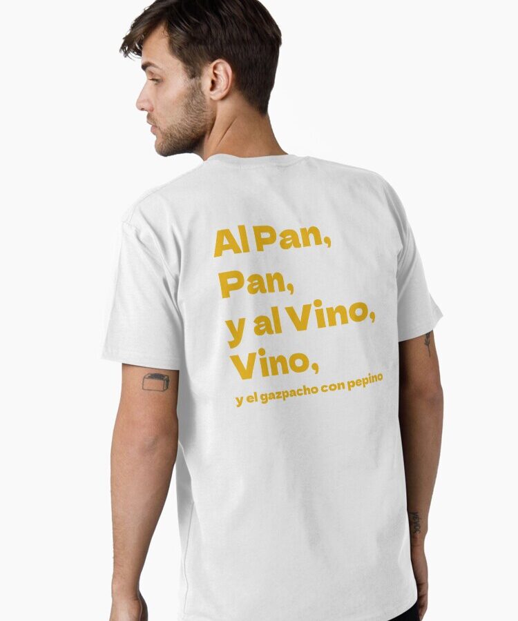 Al Pan Pan y al Vino Vino y el Gazpacho con Pepino